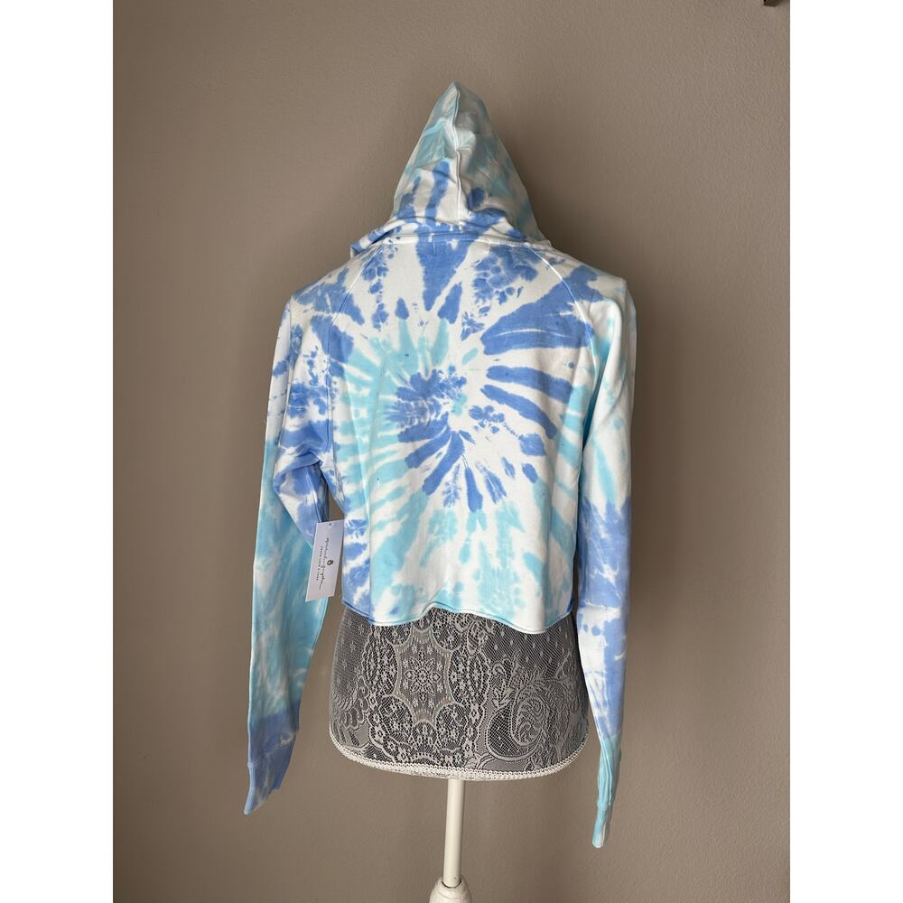 SPIRITUAL GANGSTER Womens Tie Dye Cropped Long Sleeve Hoodie Top Size Small - Picture 5 of 8